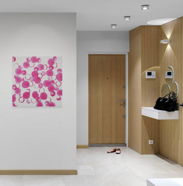 BILD `LEICHTIGKEIT`  pink auf Premium-Leinwand 4cm. Als Auftragsarbeit, oder als limitierter Premium-Druck. Hier unten kannst du alle Infos unverbindlich erhalten - eine Preisliste, Farben und Formate. Fülle einfach das Formular aus: